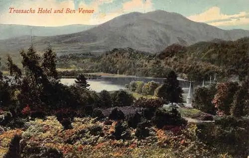 A033 Schottland Trossachs Hotel und Ben Veranstaltungsort Vintage Postkarte