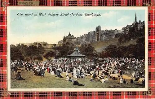 A031 Scotland Band in West Princes Street Gardens Edinburgh Tartan Fraser
