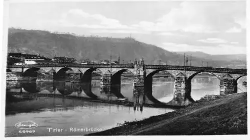 A223 Deutschland Trier Römerbrücke RPPC Vintage Postkarte