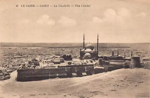 L149 Ägypten 1934 Kairo Die Zitadelle Vintage Postkarte