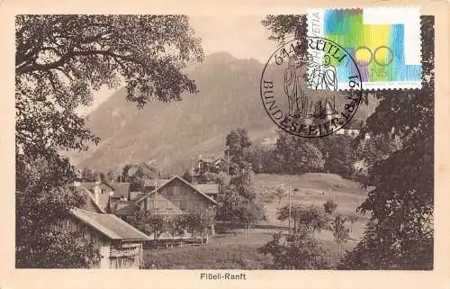 L297 Schweiz Flueli Ranft Vintage Postkarte