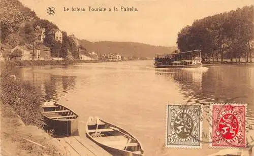 L133 Belgien 1932 Le Bateau Touriste a la Pairelle Touristenboote Postkarte