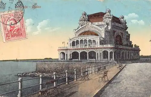 L314 Rumänien 1912 Constanta Casino Vintage Postkarte