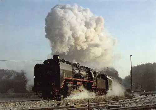 Transport 1993 Dampflok Dampflokomotive im Hanfertal Vintage Postkarte
