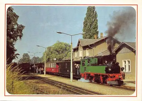 Deutschland Schmalspurbahn Radebeul Ost-Radeburg Traditionszug Moritzburg Postkarte