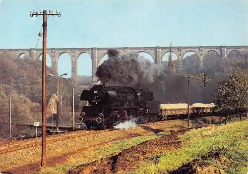 Deutschland Göhrener Viadukt Gewoelbebrücke Dampflok Lok Postkarte