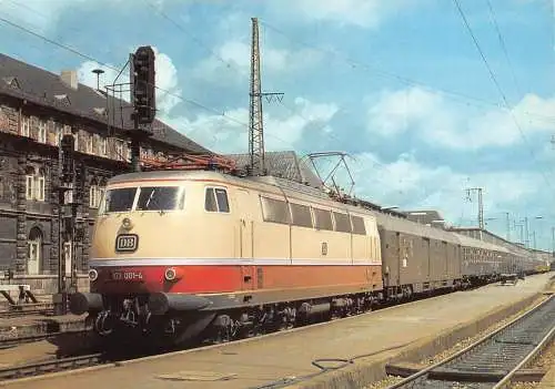 Deutschland Elektrische Hochgeschwindigkeitslok Bundesbahn 1968 Nürnberg Postkarte