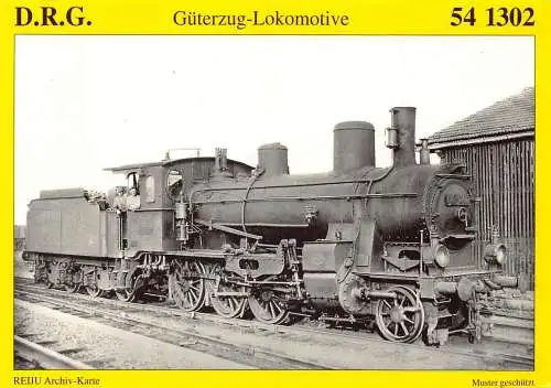 Deutschland DRG 541302 Güterzug Güterzug Lok Reproduktion Postkarte