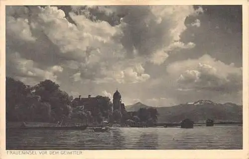 Deutschland 1941 Fraueninsel Insel Vor dem Gewitter Vintage Postkarte