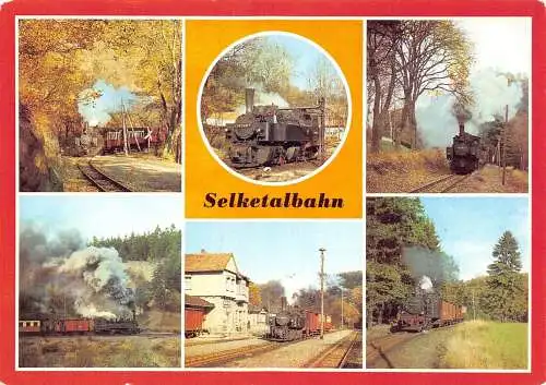 Transport Selketalbahn Eisenbahn Dampflok, Kreis Quedlinburg Postkarte