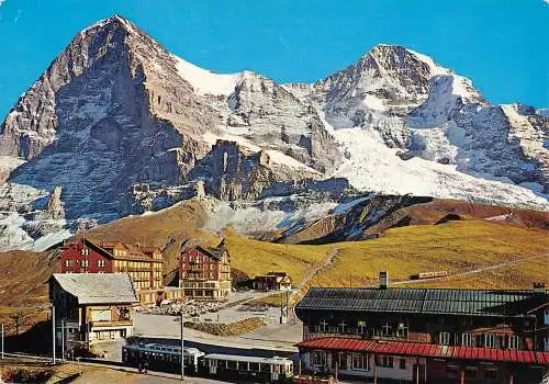 Schweiz 1975 Berner Oberland Kleine Scheidegg Eiger Mönch Berg Postkarte