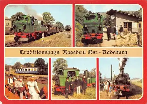 DeutschlandTraditionsbahn Radebeul Ost Radeburg Zug Mehransicht Postkarte