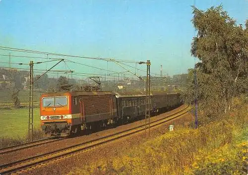 Deutschland Elektrozug bei Glauchau 1986 Vintage Postkarte