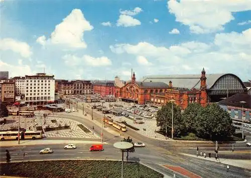 Deutschland Bremen Hauptbahnhof Hauptbahnhof Wagen Vintage Postkarte
