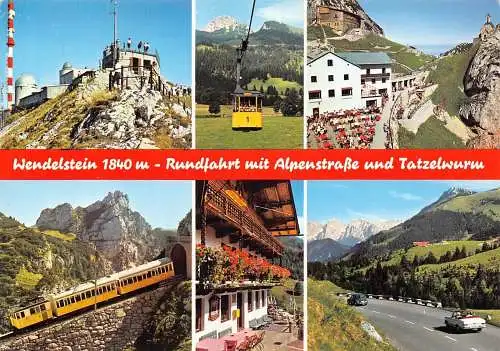 Deutschland Wendelstein Ruudfahrt Seilbahn Seilbahn Gipfel Postkarte