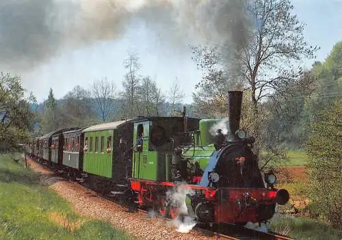 Deutschland Eisenbahnmuseum Kandertal Dampflokomotive Vintage Postkarte