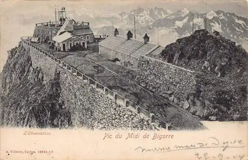 Frankreich 1904 Sternwarte Pic du Midi de Bigorre alte Postkarte