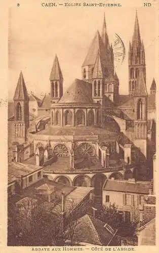 L307 Frankreich 1932 Caen Eglise Saint Etienne Abbaye aux Hommes Vintage Postkarte