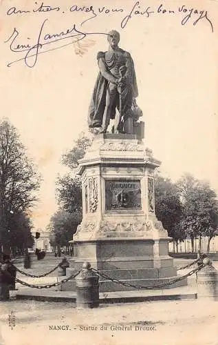 Frankreich 1905 Nancy Statue du General Drouot Vintage Postkarte