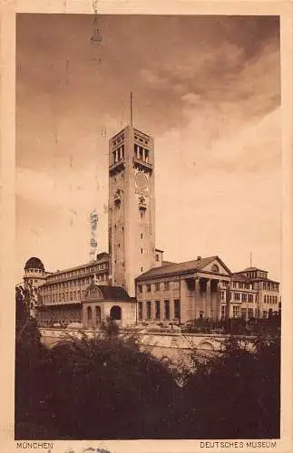 Deutschland 1925 München Deutsches Museum Vintage Postkarte