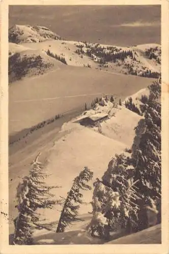Deutschland 1926 Welberggipfel mit Zukunftshaus Berg Vintage Postkarte