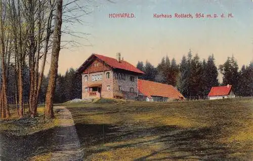 L005 Deutschland 1913 Hohwald Kurhaus Rotlach alte Postkarte
