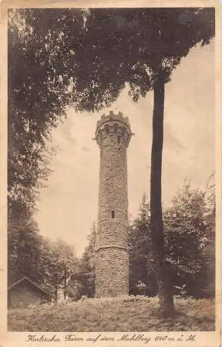 L164 Deutschland Harlsruher Turm auf dem Mahlberg 640m Turm Vintage Postkarte