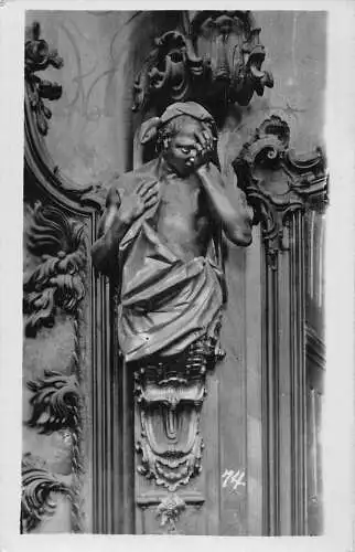 L166 Deutschland Kirche und Kloster Ottobeusen Engel Skulptur Postkarte