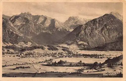 L168 Deutschland Oberstdorf Bayer Allgäu Vintage Postkarte
