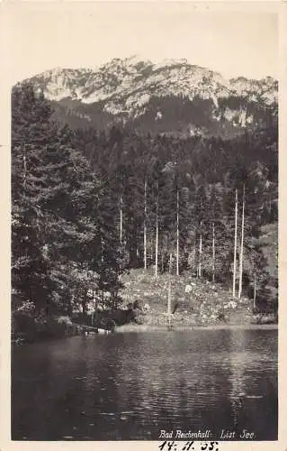 L166 Deutschland 1935 Bad Reichenhall Liste Siehe See Vintage Postkarte