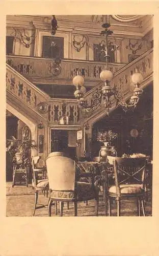 L308 Deutschland Herrenhäufer Damp Große Halle Vintage Postkarte