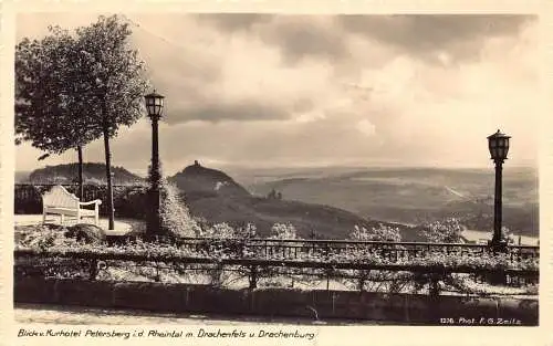L318 Deutschland Petersberg i d Rheintal m Drachenfels Drachenburg Ansichtskarte