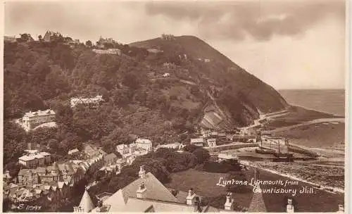 L312 England Lynton und Lynmouth von Goutisbury Hill Vintage Postkarte