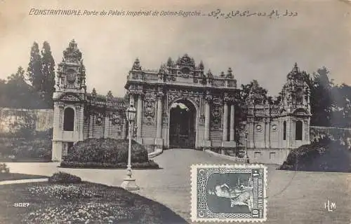 Türkei Istanbul Konstantinopel Kaiserpalast Tor de Dolma-Bagtche Postkarte