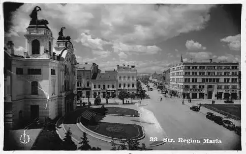 Rumänien Cluj Regina Maria Perry Ford Automobil Apotheke Autos RPPC Postkarte
