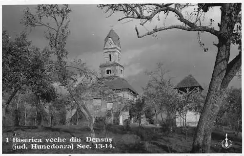 Rumänien Biserica Veche din Densus Hunedoara County Church RPPC Vintage Postkarte