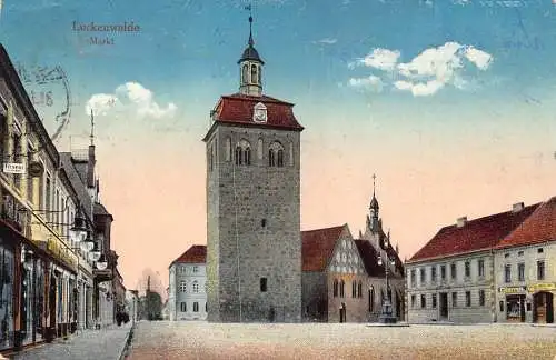 Deutschland 1919 Luckenwalde Marktturm Zigarren Vintage Postkarte
