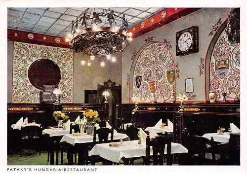 Austria Wien 1972 Pataky's Hungaria Restaurant Vintage Postkarte