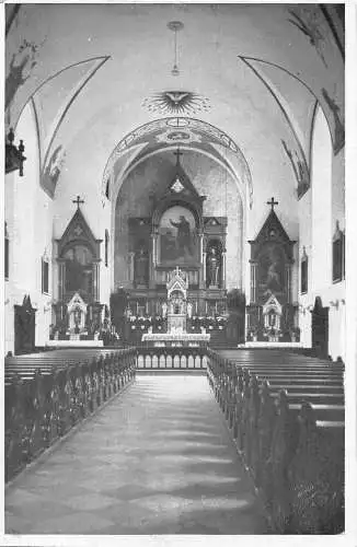 L340 Deutschland Innenraum Kapuzinerkirche in Laufen an der Salzach Postkarte