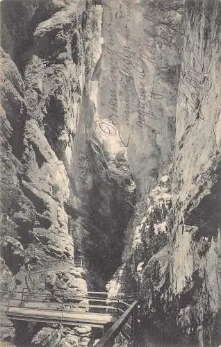 L343 Deutschland Breitachklamm I b Tiefenbach Oberstorf Unterm Zwinsteg Postkarte