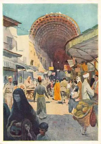 Georgy Vereisky - Basar ethnische russische Künstler Postkarte