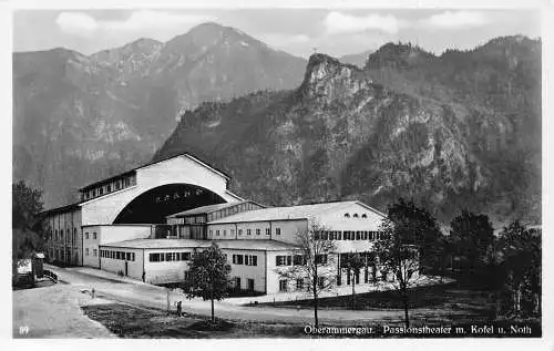L188 Deutschland Oberammergau Passionstheater Kofel Noth RPPC Postkarte
