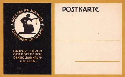 L408 Deutschland Werbung Gold Juwelier Geschäft Ganzsachen Vintage Postkarte