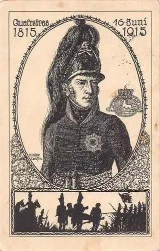 L077 Deutsches Königtum 1915 Herzog Friedrich Wilhelm von Braunschweig Postkarte