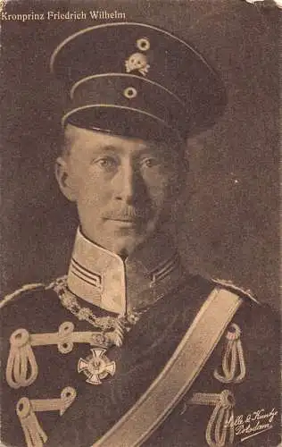 L077 Postkarte Deutsches Königshaus Kronprinz Friedrich Wilhelm 1910