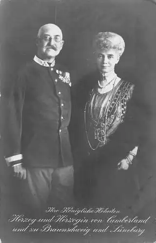 L077 Deutsches Königtum Herzog und Herzogin von Cumberland Braunschweig Lüneburg Postkarte