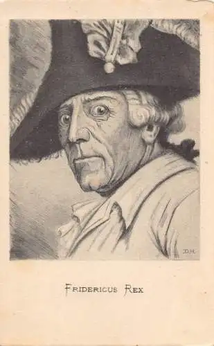 L077 Postkarte Deutsch König Fridericus Rex