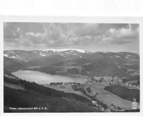 L153 Germany Titisee-Schwarzwald 860 m ue. M. Ta 1064 See Vintage Postkarte