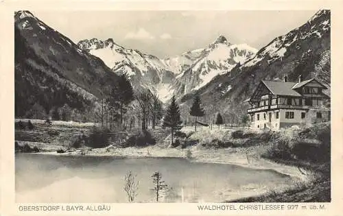 L197 Deutschland Oberstdorf i Bayr Allgäu Waldhotel Christlessee AK