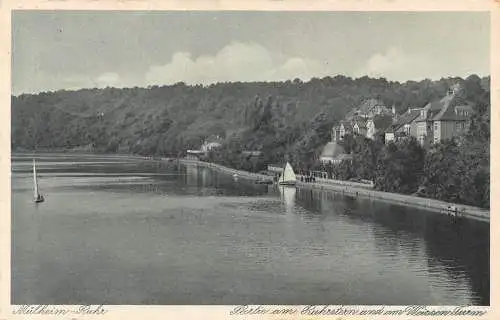 L155 Deutschland 1934 Lortie am Ruhrstern und am Wertrtren Gurm Vintage Postkarte